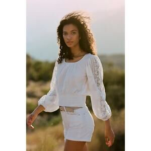 Maeve White Lace Blouse